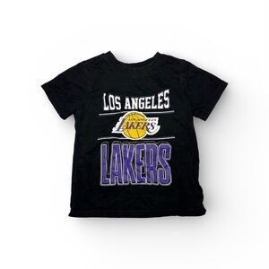 NBA Los Angeles Lakers Black and Purple Kids T-Shirt